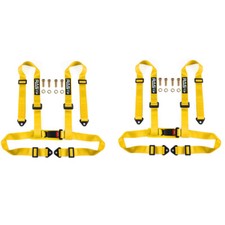 1 Pair 4 Point Universal Buckle Seat Belt Harness For Racing Car Utv Atv Go-kart