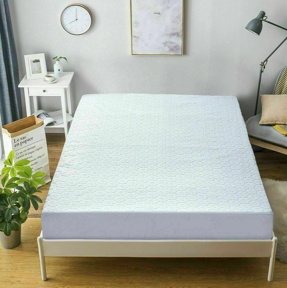 Waterproof Mattress Protector Non Noise Extra Deep Fitted Bed Wet Sheet Cover UK - Image 3 of 4