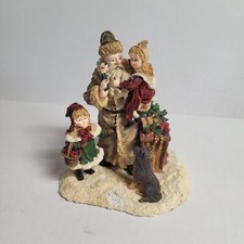 Santa Claus Figurine Christmas Dog Children LTM