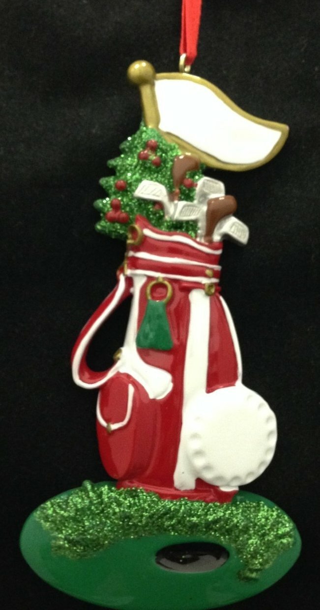 Custom Golf Christmas Tree Ornament Personalized for Players
