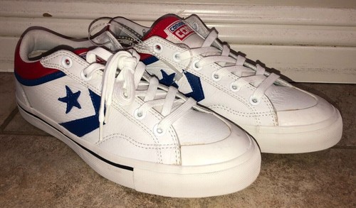 Converse Cons Pro Blaze USA Skate Shoes White Red Blue Mens Sz 8 | eBay
