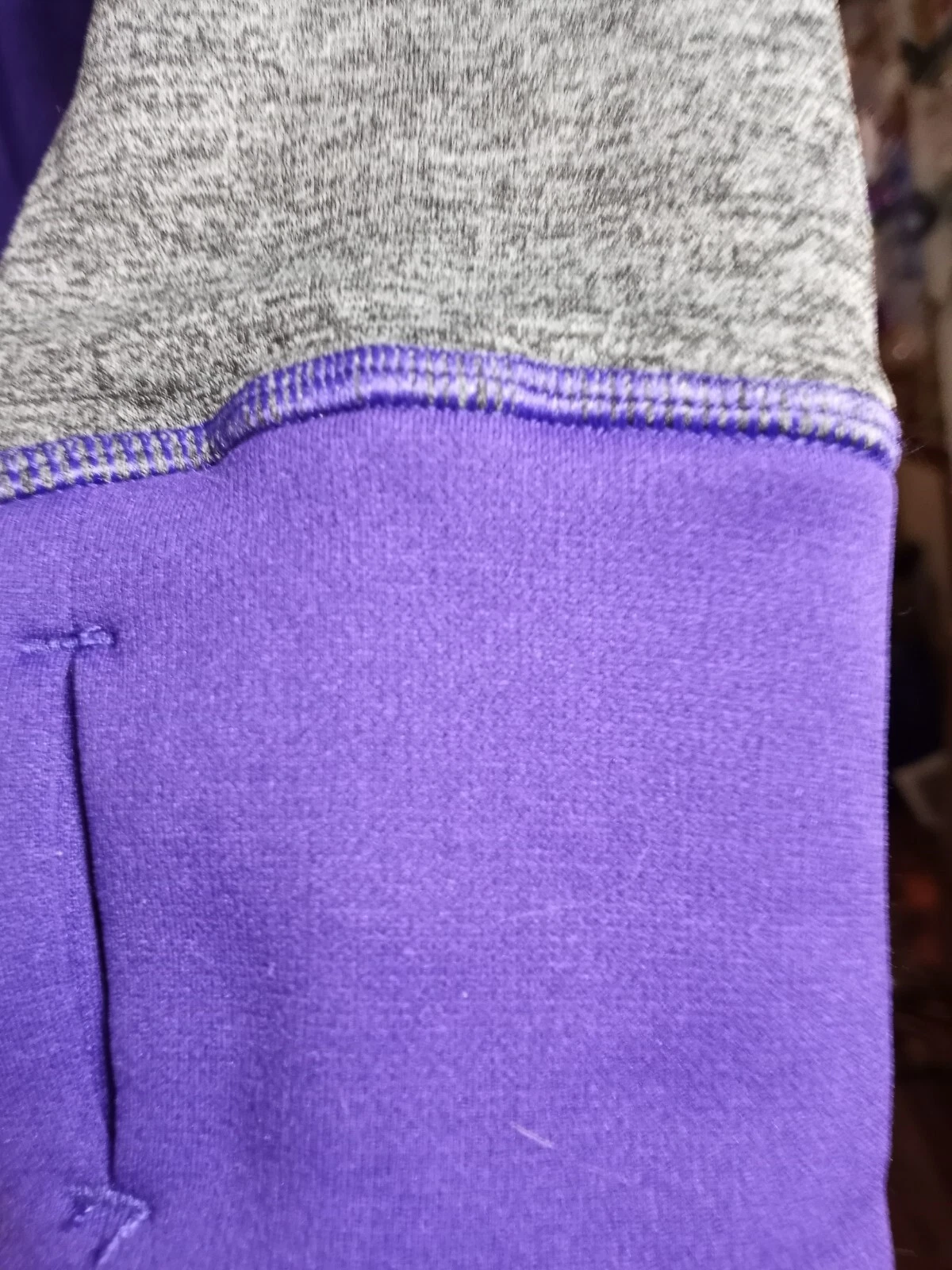 VETEMENTS FELPA DONNA NIKE VIOLA CON CAPPUCCIO GRIGIO ACCENTO Tg M