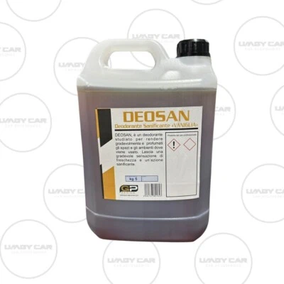 DEOSAN VANIGLIA 5 KG PROFUMO DEODORANTE SANIFICANTE PER AMBIENTI AUTO CAMION