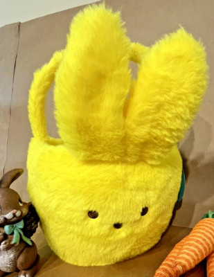 Peeps Plush Bunny Easter Baskets 2024 YELLOW PEEPS Easter Treats S33