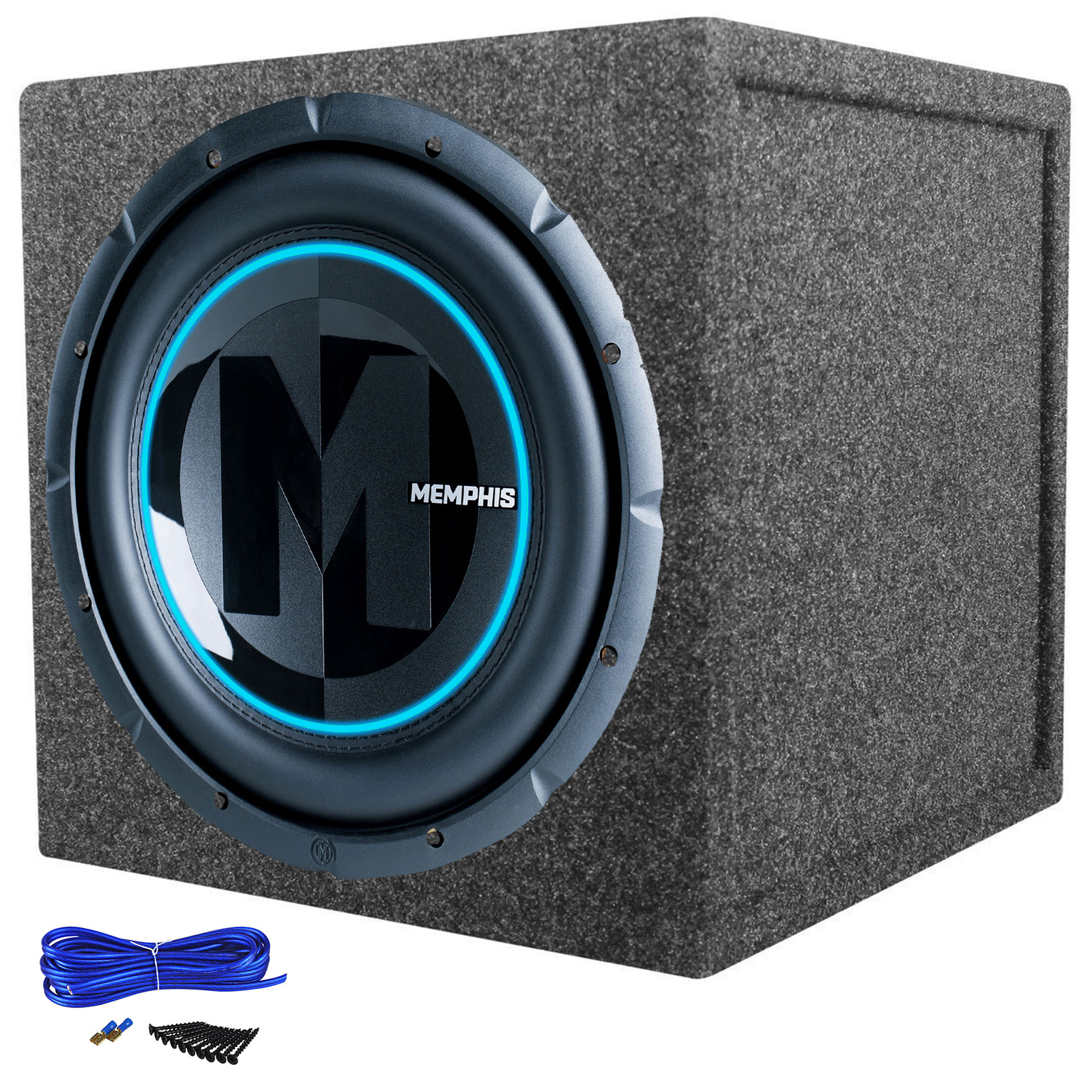 Автомобильный аудиосистемный сабвуфер Memphis PRX12FT 12 мощностью 400 Вт RMS Герметичный корпус Sub Box 27890₽