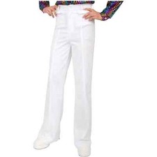 Disco Pants 70's Bell Bottom Fancy Dress Up Halloween Costume Accessory 8 COLORS