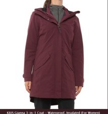 Nwt Kjus Gianna 3-in-1 Coat Insulated/waterproof Women S Sz 36 Plum