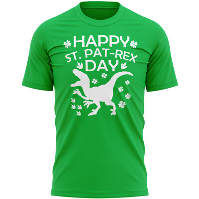Lustiges T-Shirt St Paddys Day Herren T Rex Kneipe Krabbeln Dinosaurier Kostüm
