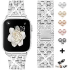 Women Bling Diamond Watch Band for Apple iWatch Series 38 40 41 42 44 45 46 49mm