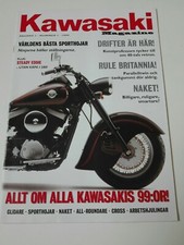 Prospectus Catalogue Brochure Moto Kawasaki Gamme 1999 Sweden