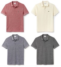 Mens Lacoste Caviar Piqu  Polo T-Shirt Slim Fit Cotton Short Sleeve Shirt New