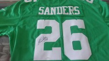 Miles Sanders Philadelphia Eagles  signed replica Throwback   jersey JSA