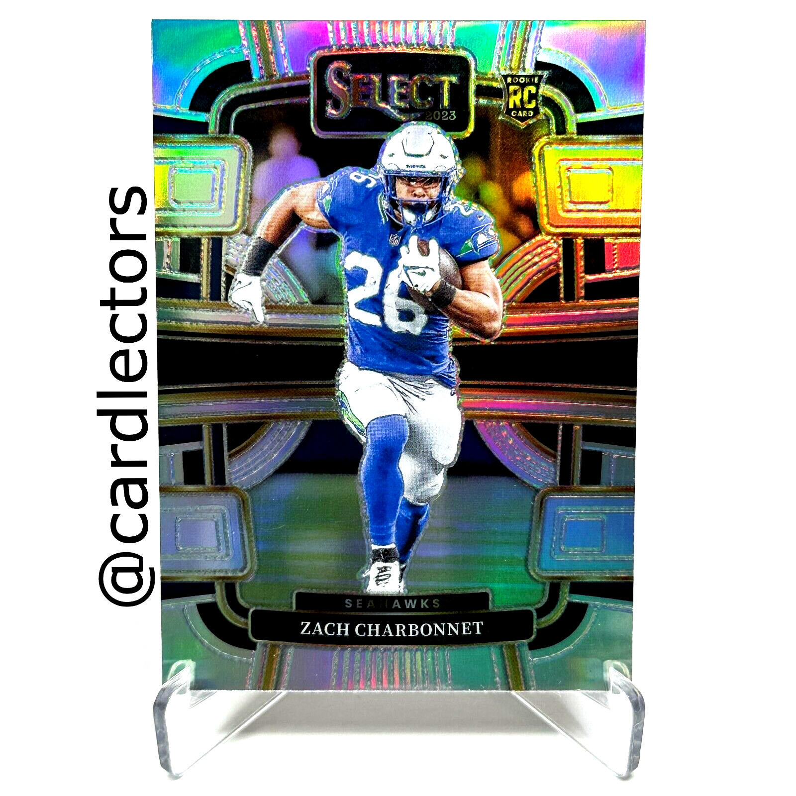 2023 Panini Select ZACH CHARBONNET #86 RC Concourse Silver PRIZM SP SEAHAWKS