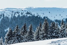 Landscape austria paul gilmore snow mountains nature far Custom Gaming Mat Desk