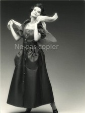 FASHION NINA RICCI dress spring 1986 photo 23 x 17 cm by Lapparent