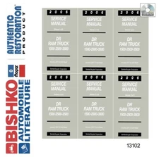 2006 Dodge DR Ram 1500/2500/3500 Truck Shop Service Repair Manual CD w/ Diesel