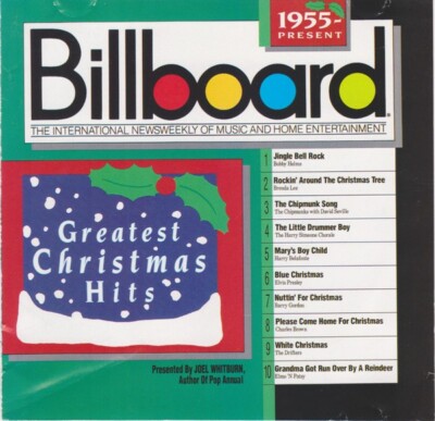 Billboard Greatest Christmas Hits (1955-Present) Music CD (1989)