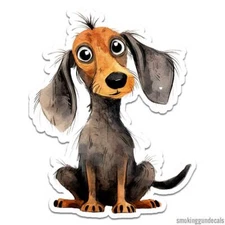 Cute Puppy Dog, Vinyl Decal Sticker, Indoor Outdoor, 3 Sizes, #12421