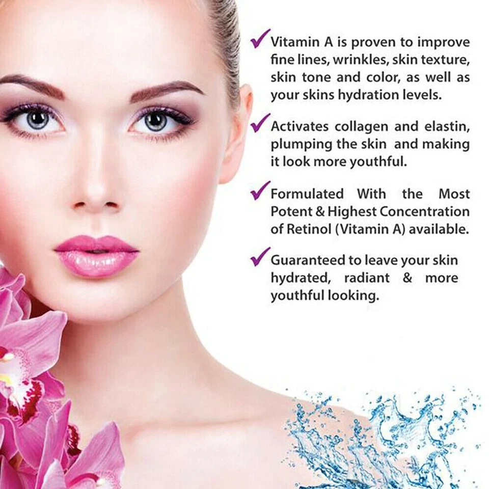 RETINOL VITAMIN A 5% + HYALURONIC ACID + Vitamin E - WRINKLE SERUM / CREAM - Image 2 of 4