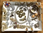Hand Curated 28 Pc Vtg ALL SIGNED Costume Jewelry Necklace Earrings Lot V18