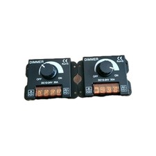 2 LED Light Strip Dimmers PWM Dimming Controller Knob Switch DC 12V-24V 30A