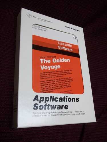 NEW TI-99/4A TI99/4 Tape THE GOLDEN VOYAGE Cassette ADVENTURE Game ...