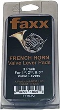 Faxx French Horn Lever Pads, Large Size, Set of 3 - Preformed soft pads to...