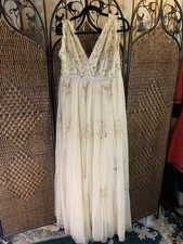 chinese dress ladies Catherina Elegant Ivory Knit Lace Maxi Dress L / Short (Dispatch in 10 Days from Order)
