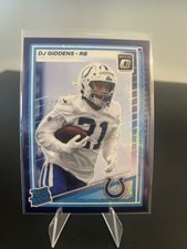 2025 Panini Donruss Optic Rated Rookie DJ Giddens #258 Purple Shock Prizm