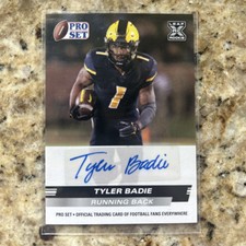 2022 Pro Set Draft - Auto Rookie #PSA-TB1 Tyler Badie (RC) - Missouri Tigers 