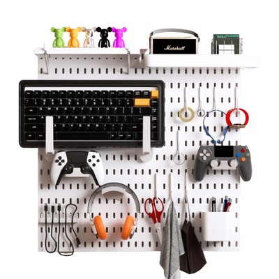 Pegboard Combination Kit, Modular Hanging Organizer with Pegboards, Accessori...