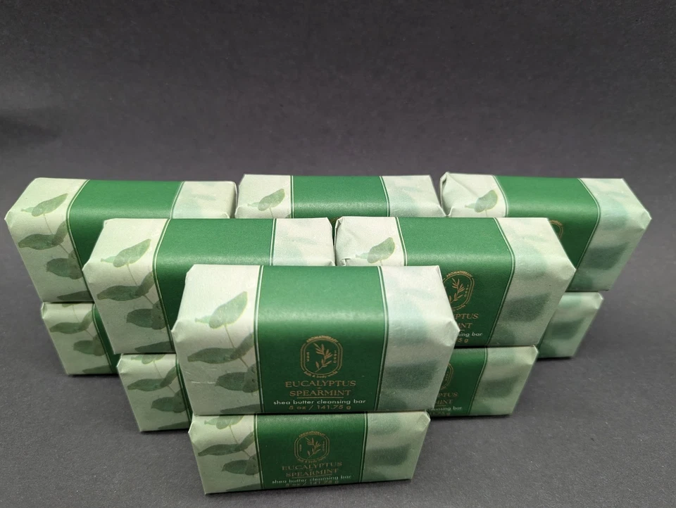 Qty (12) Bath & Body Works EUCALYPTUS + SPEARMINT Shea Butter Cleansing Bar - Image 2 of 3