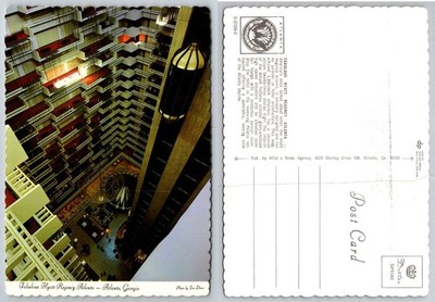 Hyatt Regency Atlanta Atrium Postcard - Iconic 1960s Architecture Georgia