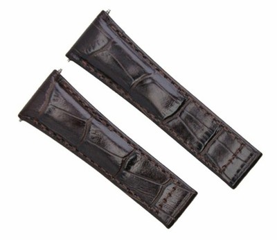 LEDERARMBAND ITALIENISCH FÜR ROLEX DAYTONA UHR 116520 116523 DUNKELBRAUN REGULAR