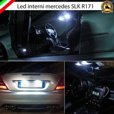 KIT LED INTERNI COMPLETO MERCEDES SLK R171  + LUCI TARGA LED CANBUS 6000K BIANCO