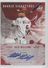 2018 Diamond Kings DK Rookie Signatures Holo Silver 8/49 Nick Williams Auto 0x1