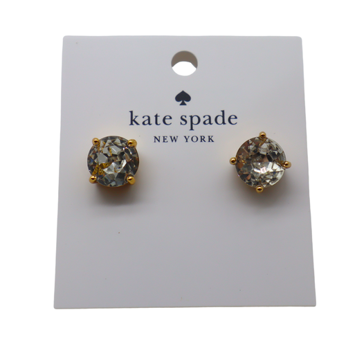 Kate Spade New York Gumdrop Stud Earrings Clear - NEW w/o Dustbag - Picture 1 of 2
