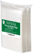 100 Quart Size 8" X 12"Vacuum Sealer Bags with BPA Free and Puncture Prevention,