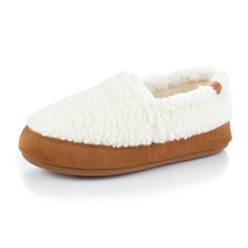 Acorn Women's Camden Recycled Moccasin Slippers with Berber lining 8-9