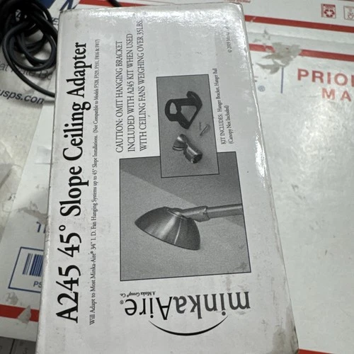 MinkaAire 45 Degree Slope Ceiling Fan Adapter, A245-BN - Brushed Nickel - Picture 4 of 9