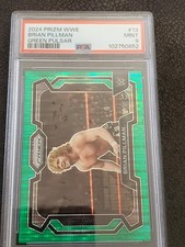 2024 Panini Prizm WWE - Brian Pillman #13 Green Pulsar Prizm /25 PSA 9