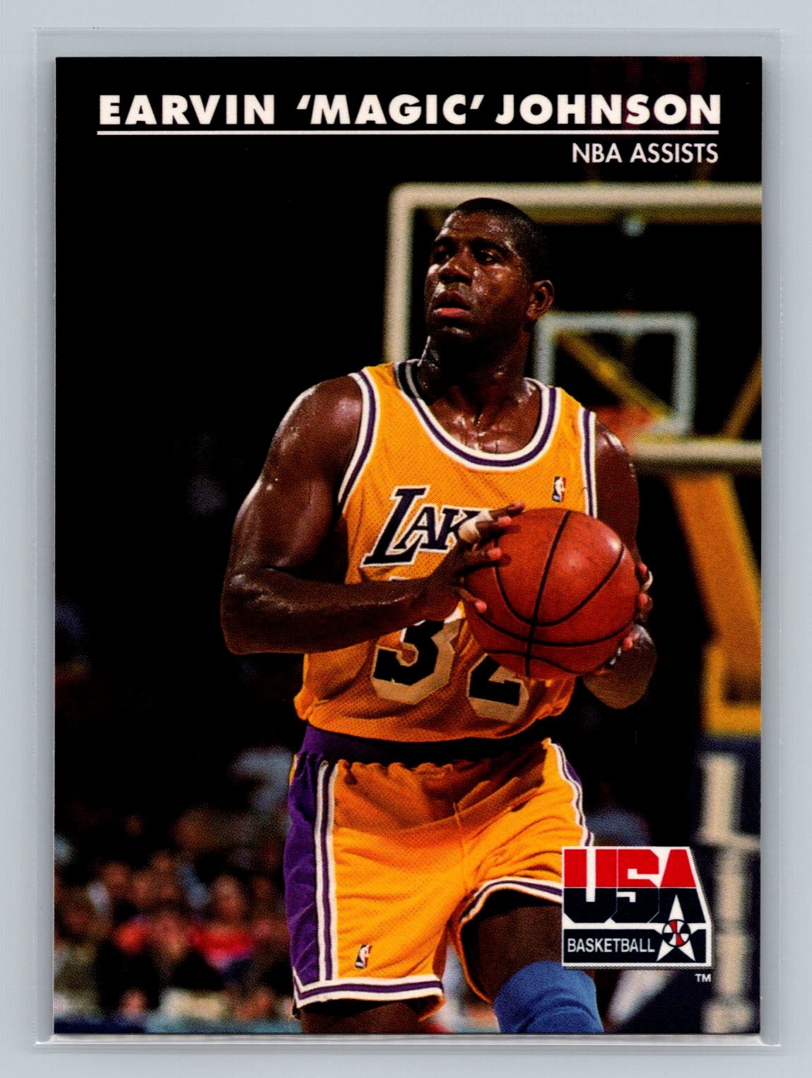 Earvin "Magic" Johnson 1992 SkyBox USA #36 USA