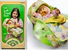 Vtg. 1983 Cabbage Patch Kids Doll Soft Travel Bed Quilted Carrier Bassinet~New