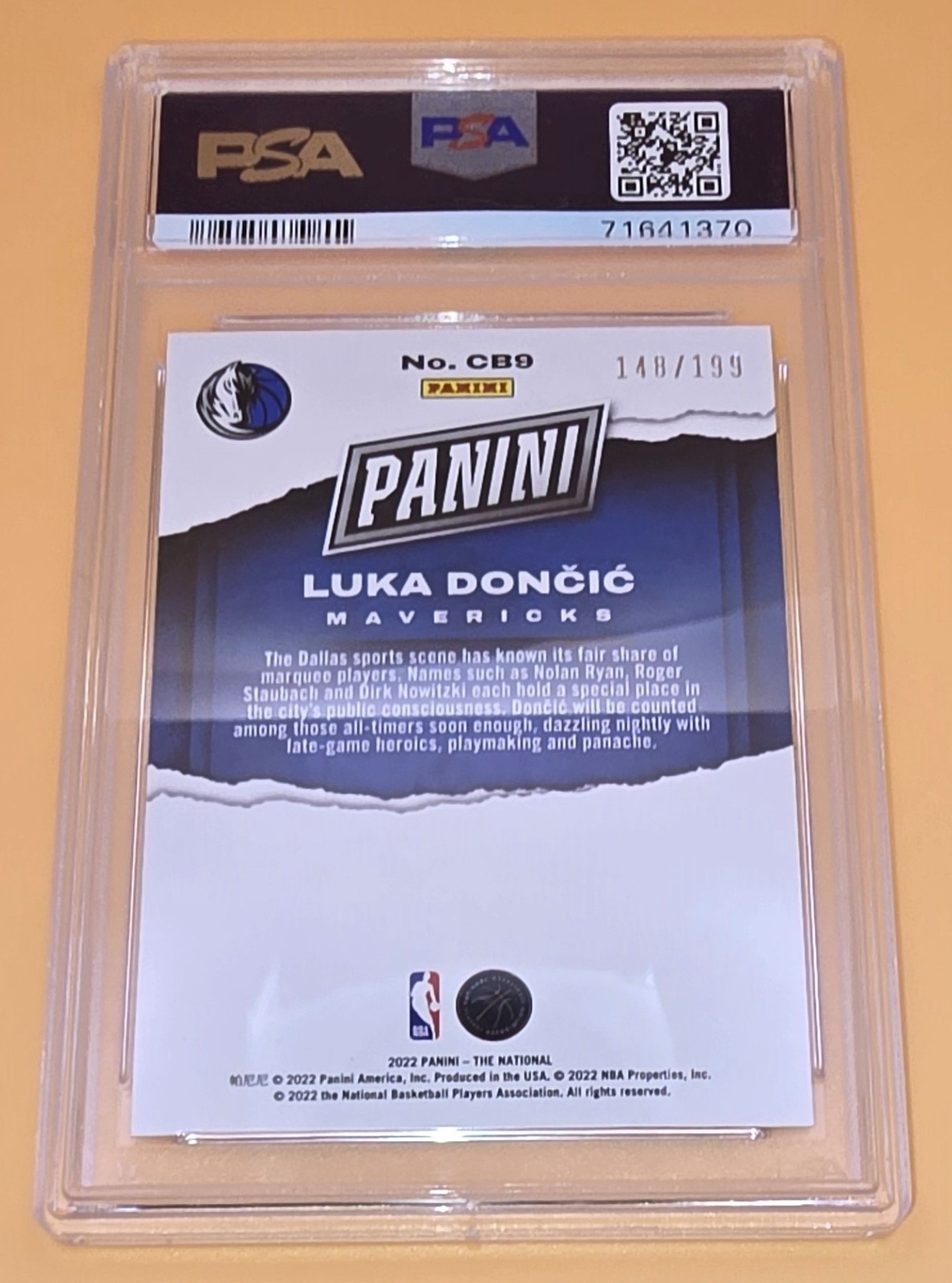 Luka Doncic PSA 10 #'d Low Pop 2022 Panini The National Case Breaker #CB9 Graded view 13
