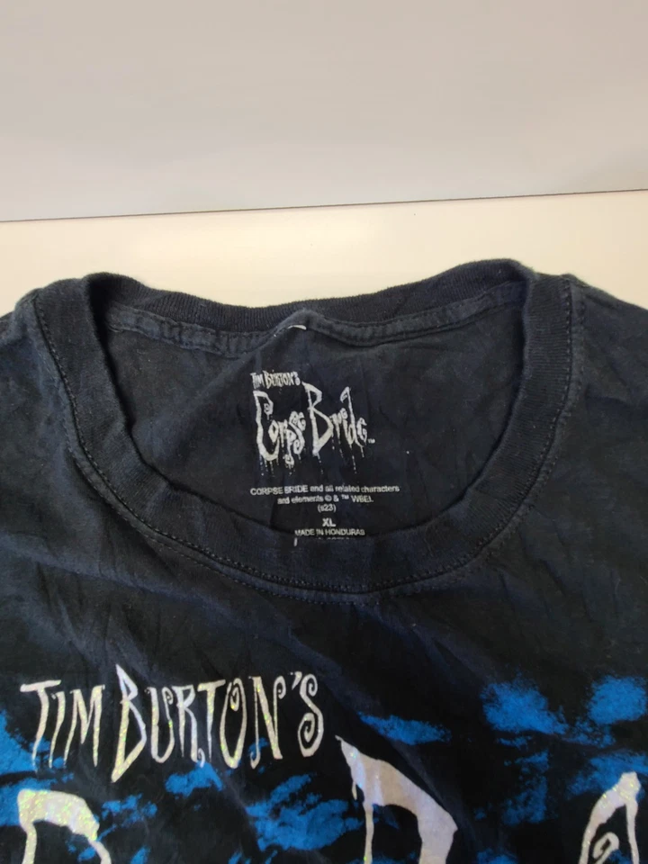 Camisa The Corpse Bride XL Emily Victor Tim Burton Gótica Familia Película Póster Camiseta Foto 3 de 4
