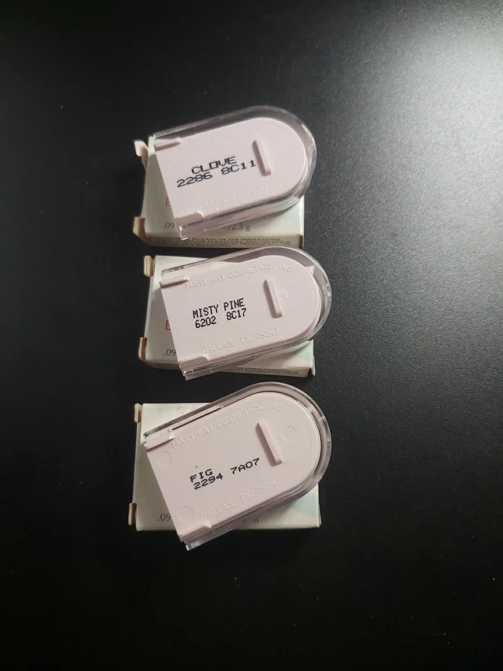 Lot Of 3 Mary kay Powder Perfect Eye Color 2286 Clove 6202 Misty Pine 2294 Fig - Image 2 of 2