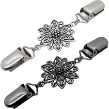 Dress Waist Clip for Shawl Cardigan Sweater Clothes Pant Tightener Black and