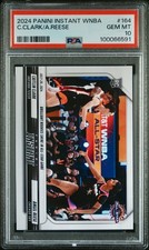 🔥 2024 Panini Instant WNBA - CAITLIN CLARK, ANGEL REESE #164 - PSA 10!!