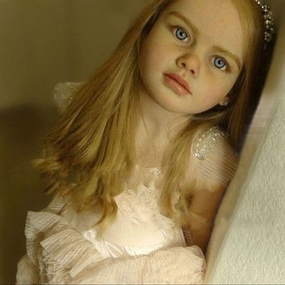 40'' Painted Reborn Doll Kits Toddler Girl Hand-Rooted Hair Cloth Body DIY Parts