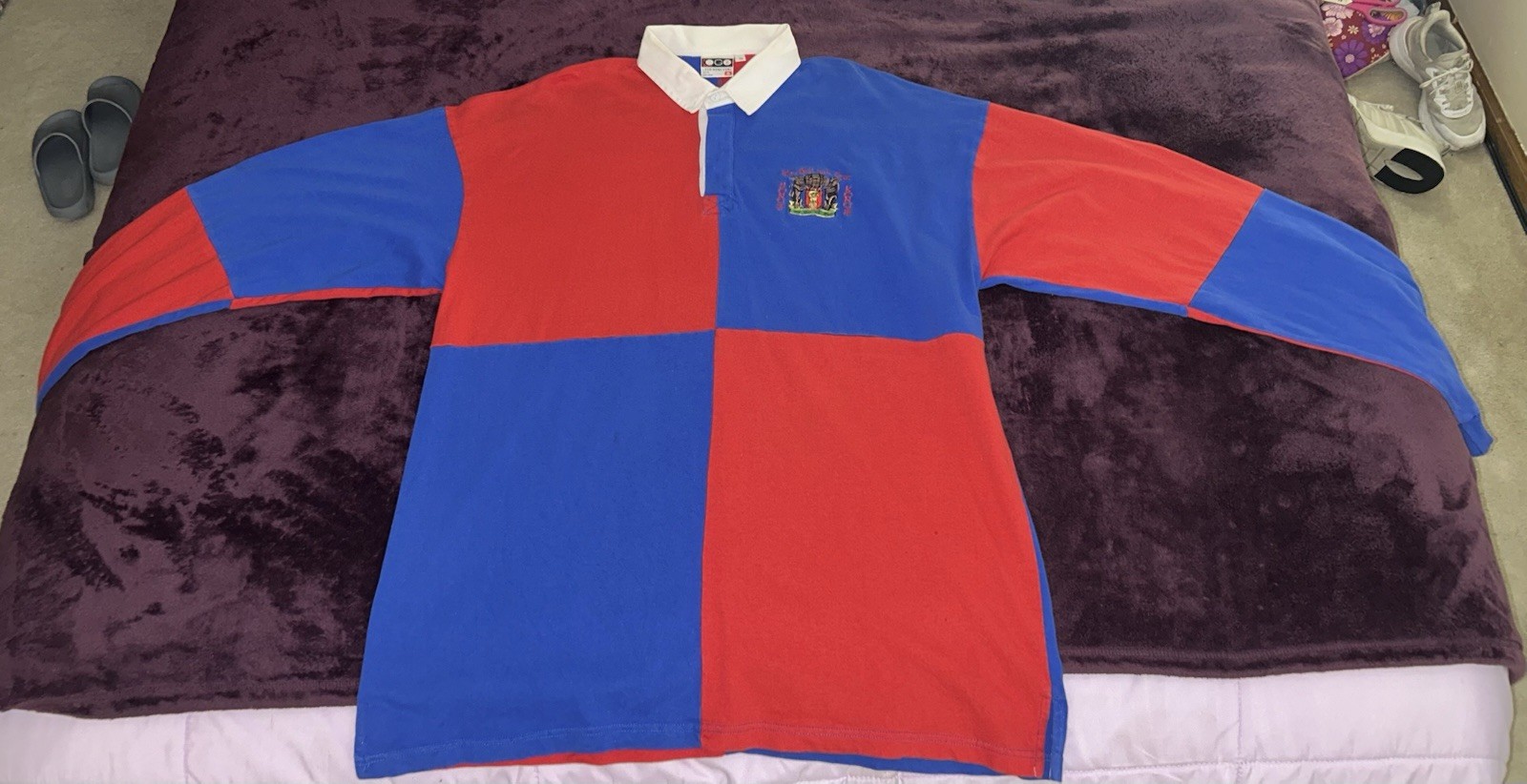 VTG 80s Bull & Bear Hong Kong Rugby Club Polo-Sz 48/XXL/3XL-Excellent-Rare image 2